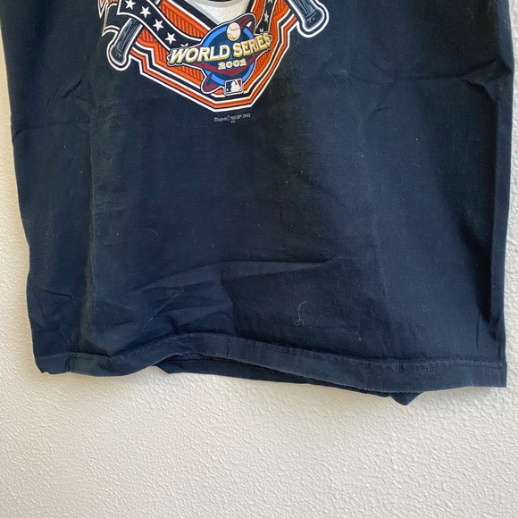 Y2K San Francisco Giants Mens Large Black Good 2002 NL Champions Tee - Picture 2 of 7